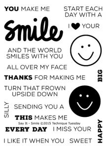 Say It - Smile Stamp Set