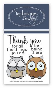 Thank You Owls Stamp Set