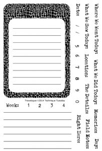 Travel Log Stamp Set