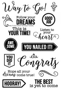 Way To Go Stamp Set