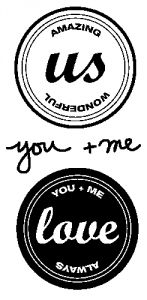 You + Me by Ali Edwards Stamp Set