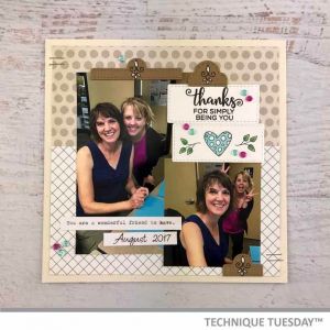 Thanks For Simply Being You Scrapbook Page