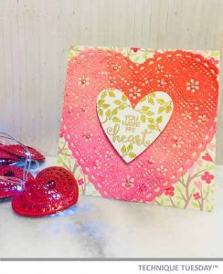 Vine Lace Heart Card