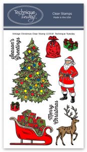 Vintage Christmas Stamp Set